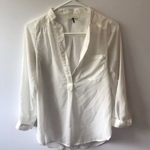White sheer blouse